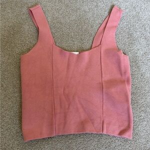 Abercrombie & Fitch Pink Cropped Tank Top